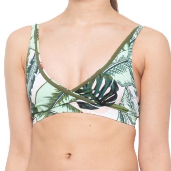 Seafolly Other - Seafolly Palm Beach bikini swim top moss 4 NWT